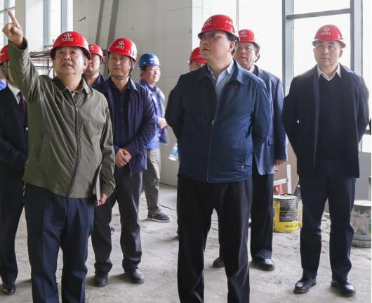 省委统战部领导来建投集团承建的山西社会主义学院新校区Z6尊龙凯时工程项目检查指导工作